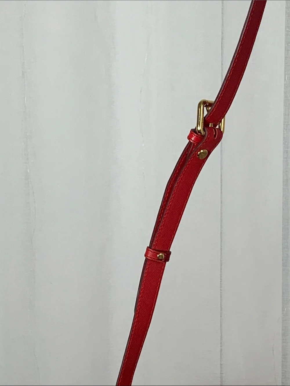 GUC MCM Nuovo Red Leather Satchel with Matching Wallet